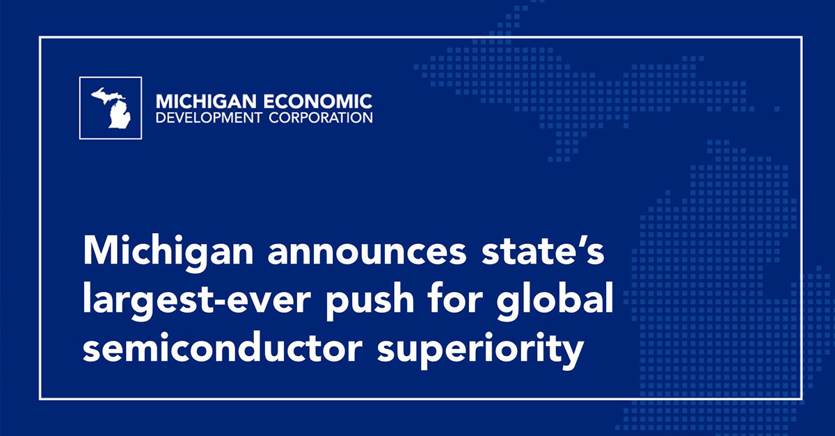 This Just In Michigan Announces State’s LargestEver Push to Achieve