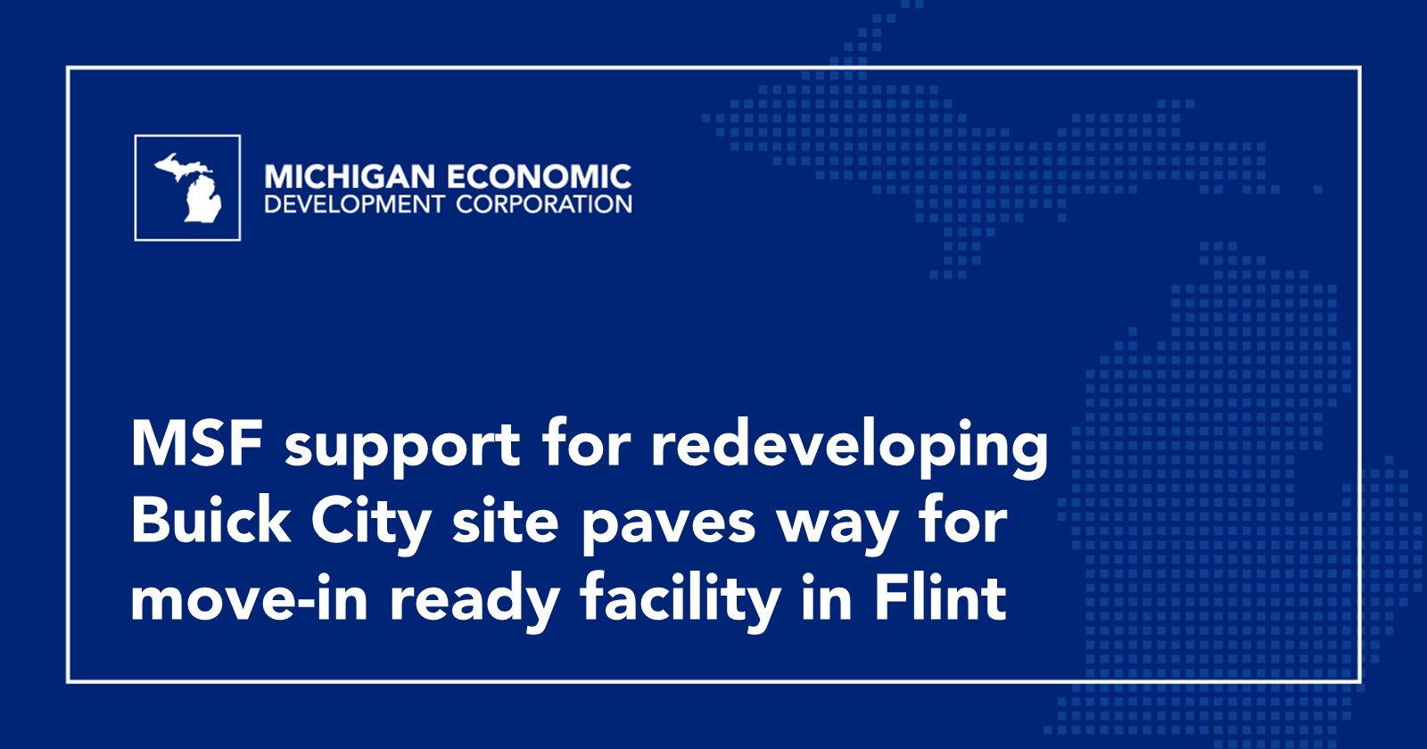 Flint CCED Update - Center for Community and Economic Development