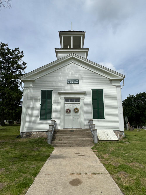 white building