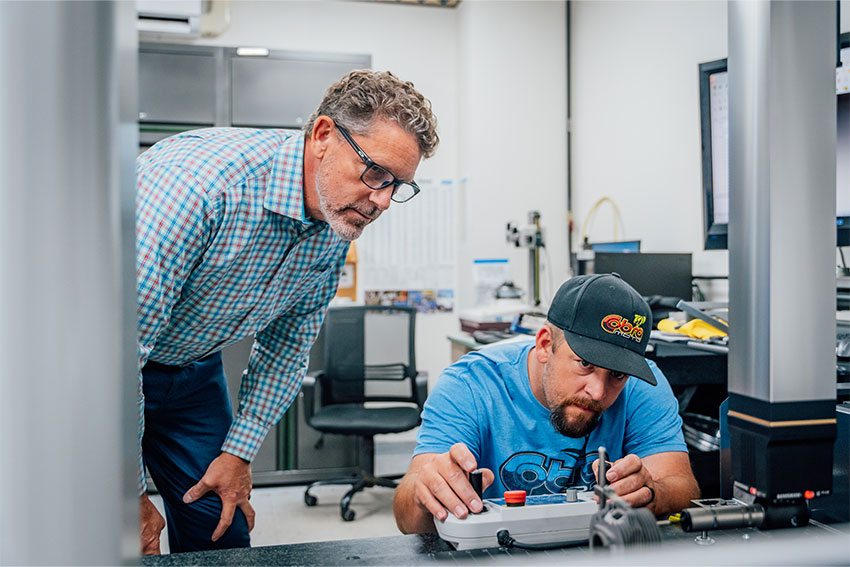 Hilbert overseeing manufacturing